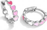 In Season Jewelry Heart Cascade Huggie Hoops