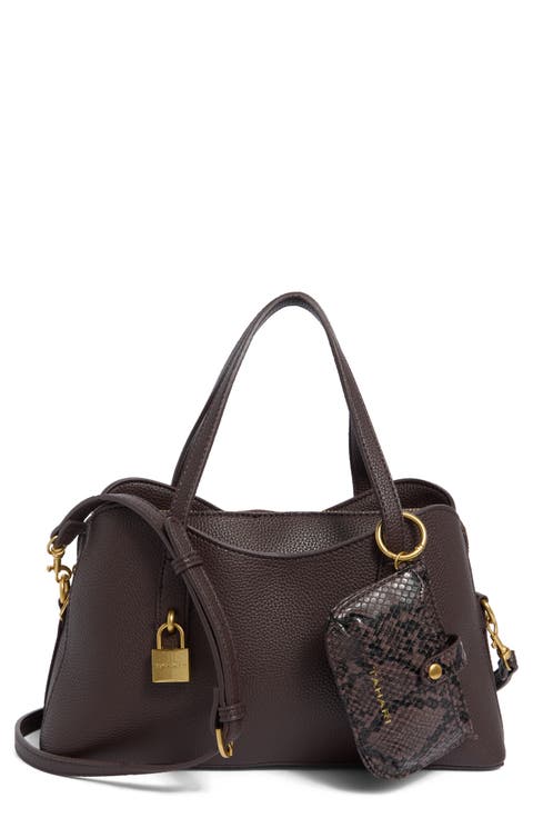 Gemma Faux Leather Satchel