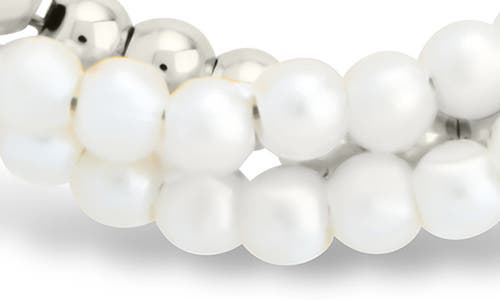 Sterling Forever Patti Faux Pearl Twisted Necklace