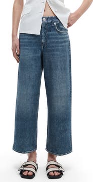 rag & bone rb Miramar Andi Ankle Wide Leg Cotton Terry Sweatpant Jeans