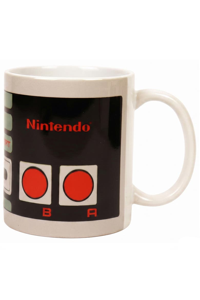 11 oz Nintendo NES Controller Wrap Ceramic Mug, Main, color, Multicolored
