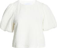 SUGARLIPS Bubble Sleeve Crop Top