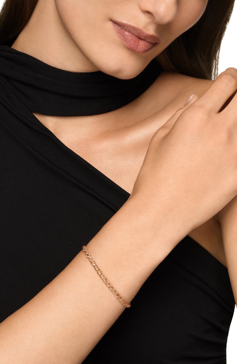 David Yurman Sculpted Cable Flex Bracelet, Alternate, color, Gold