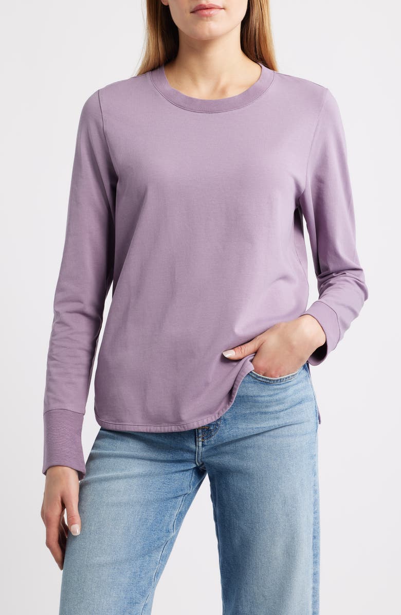 CITY BLUES Long Sleeve Graphic T-Shirt, Main, color, Lavender