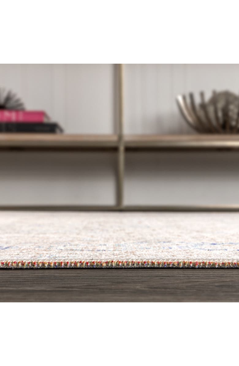 JONATHAN Y Goa Floral Medallion Traditional Area Rug, Alternate, color, Gray/Blue