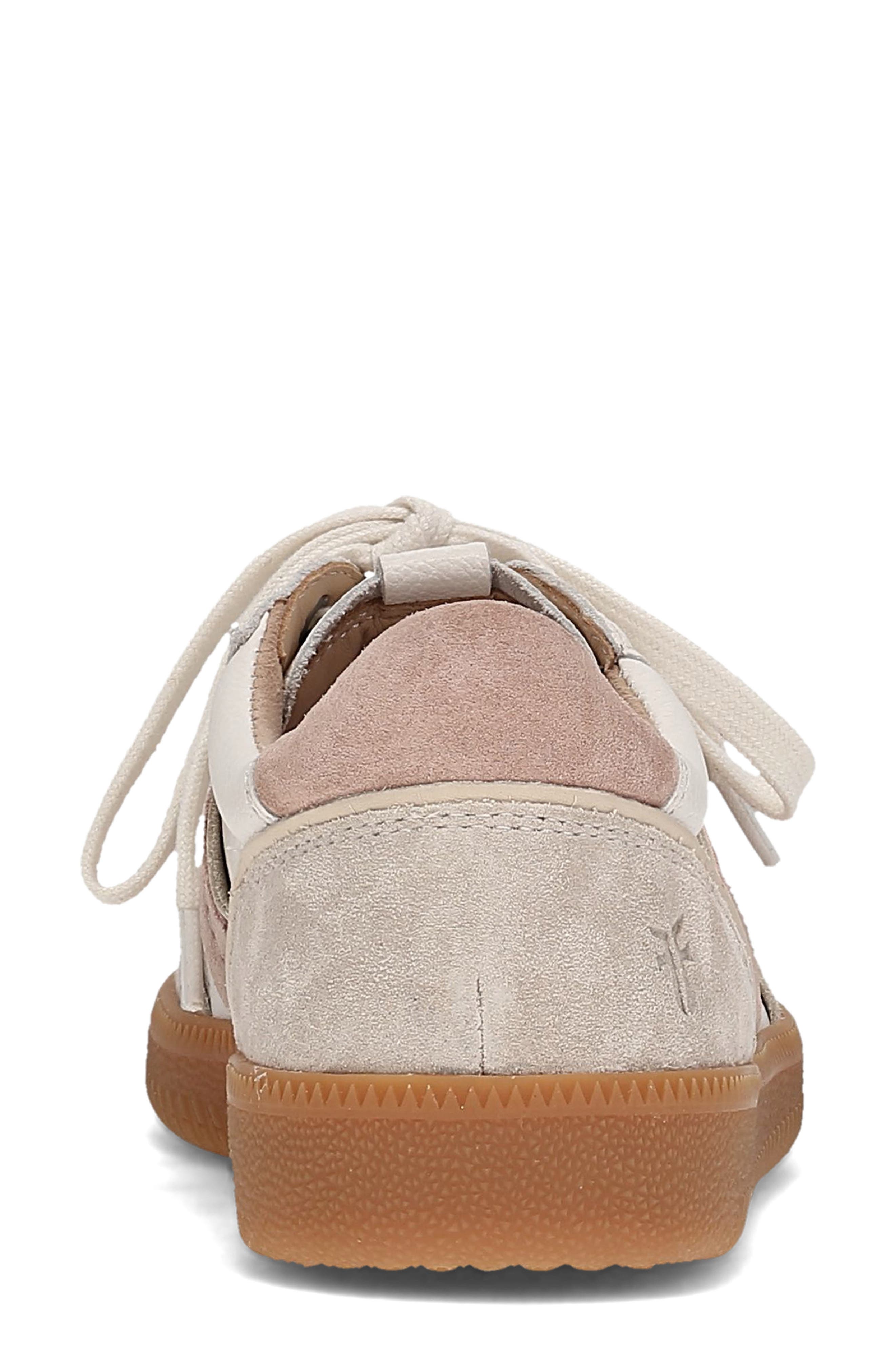 Milly Low Top Sneaker, Alternate, color, IVORY ROSA