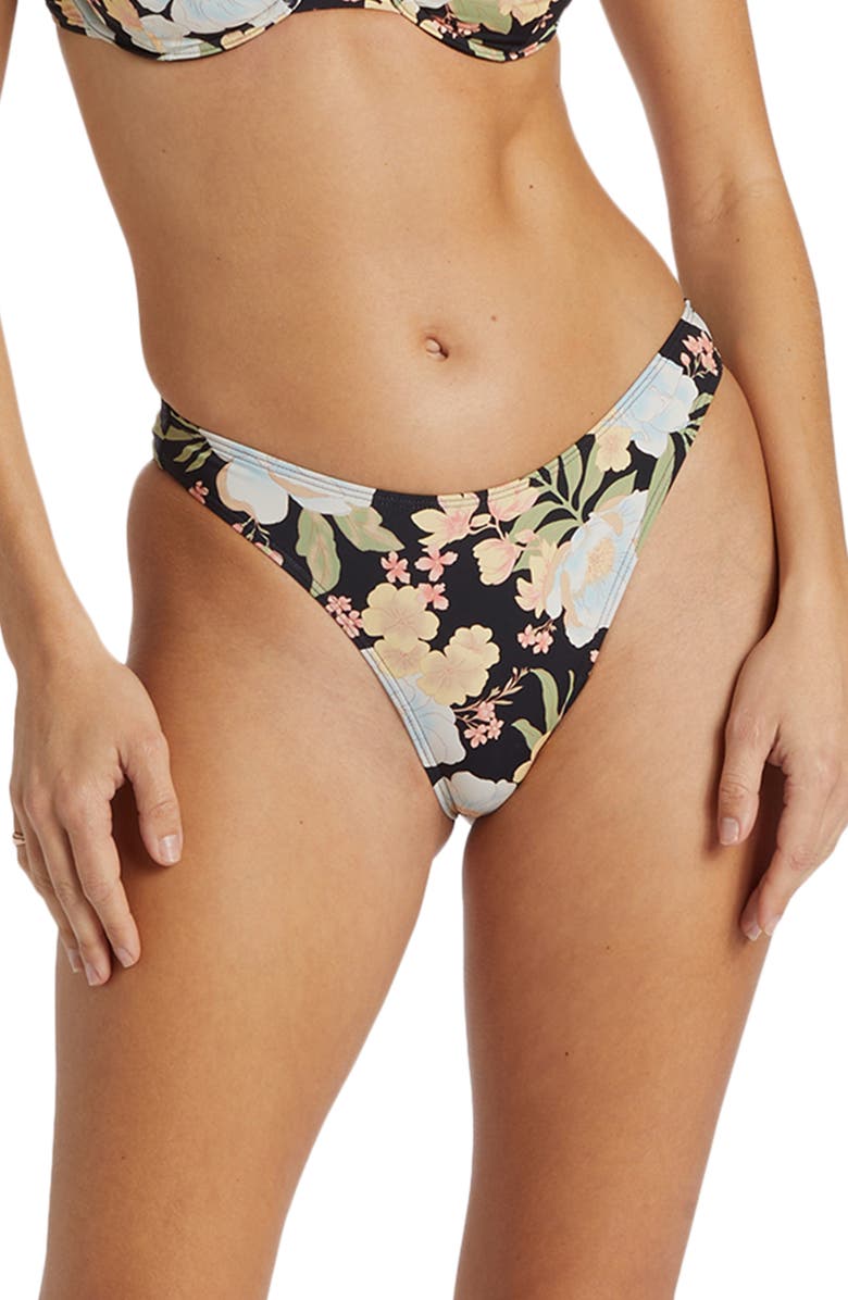 Billabong Cove Skimpy Hike Bikini Bottoms, Main, color, Black Pebble