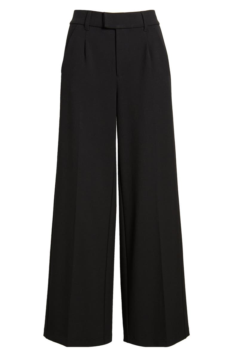 Wit & Wisdom 'Ab'Solution Skyrise Wide Leg Pants, Alternate, color, Black