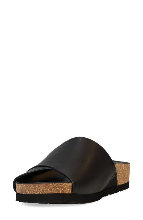 Eileen Fisher Edge Womens Leather Thong Sandals In Black