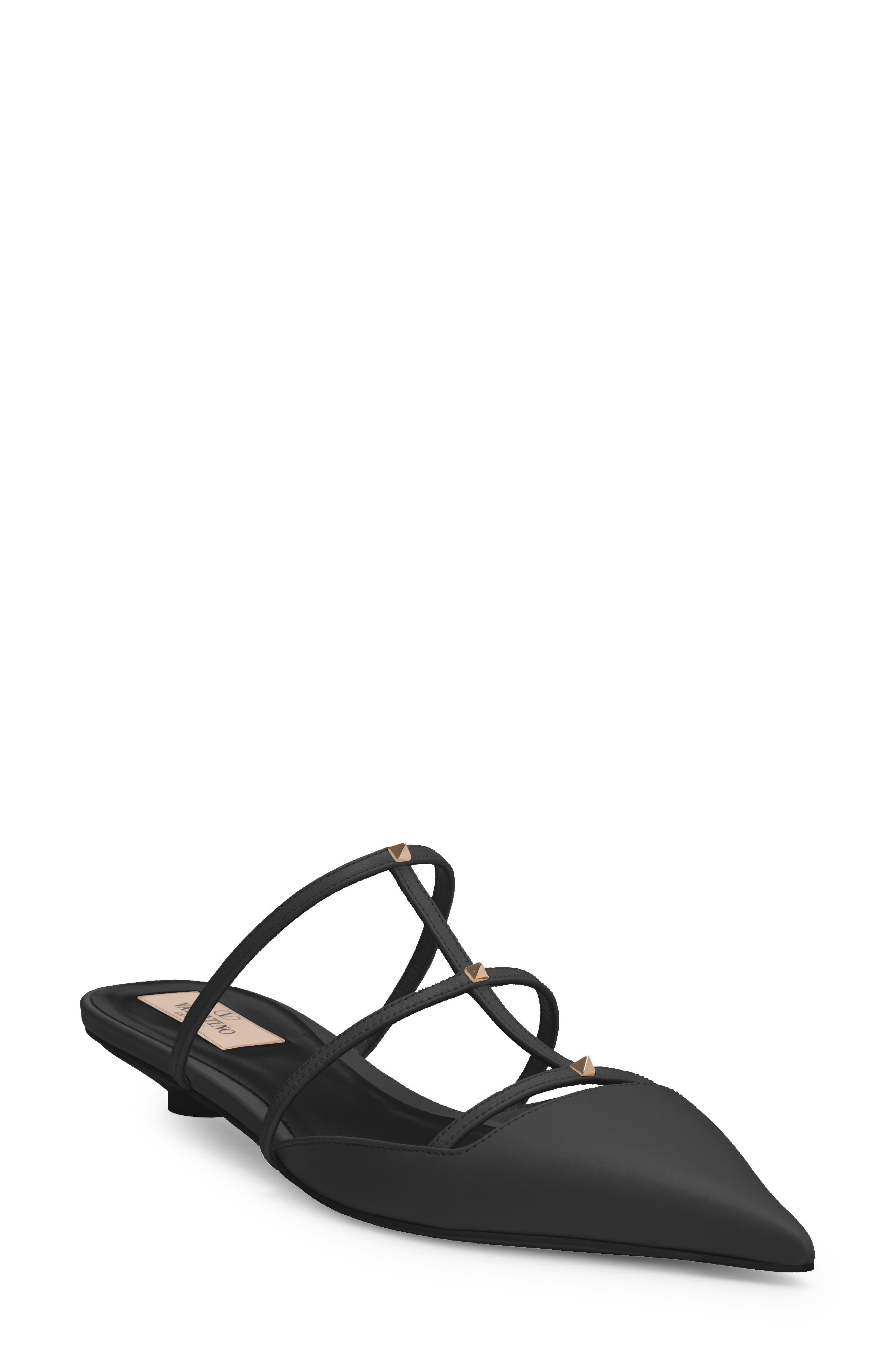 Valentino Garavani Rockstud Wispy Pointed Toe Mule, Main, color, 