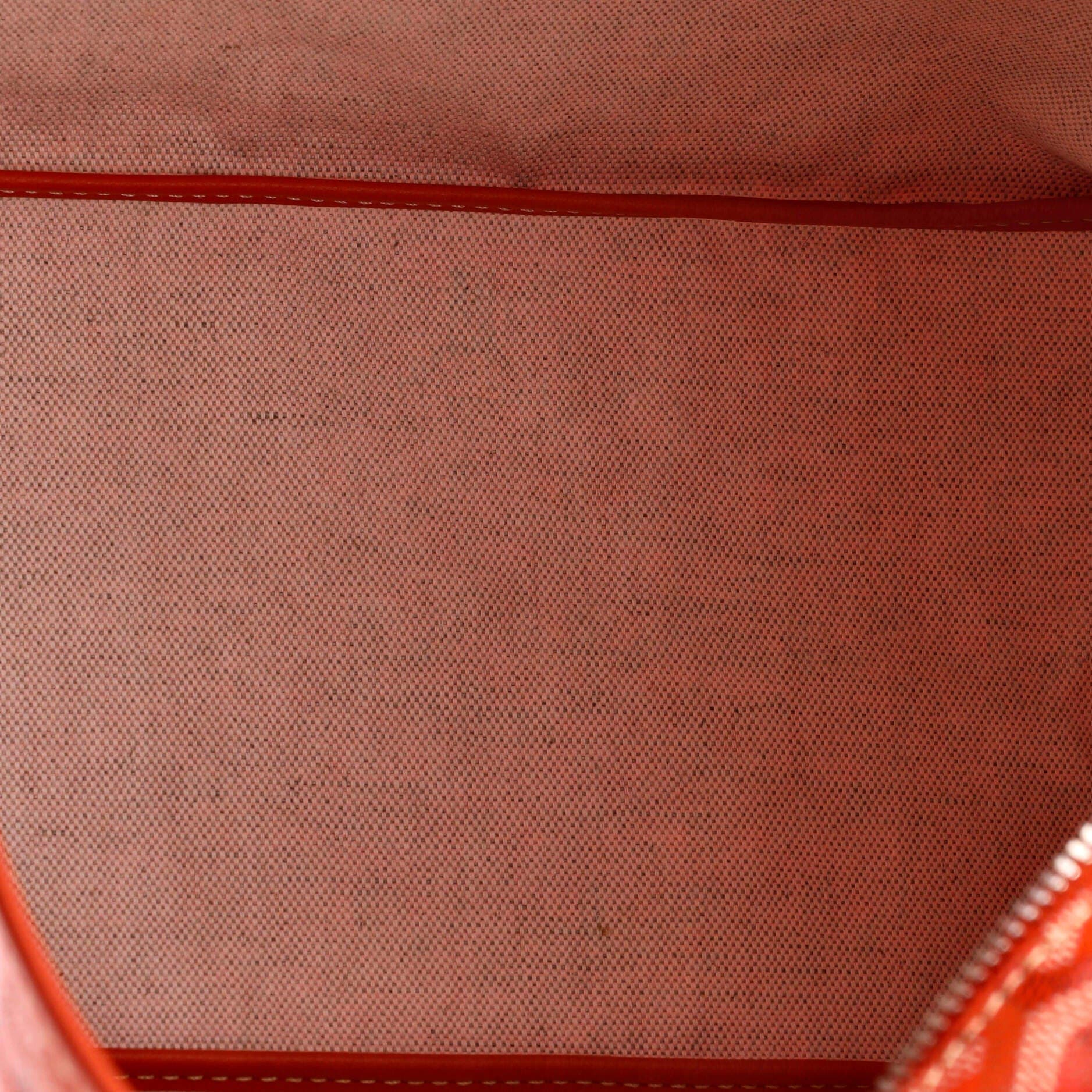 Pre-Owned Goyard Boheme Hobo Coated Canvas, Alternate, color, Orange