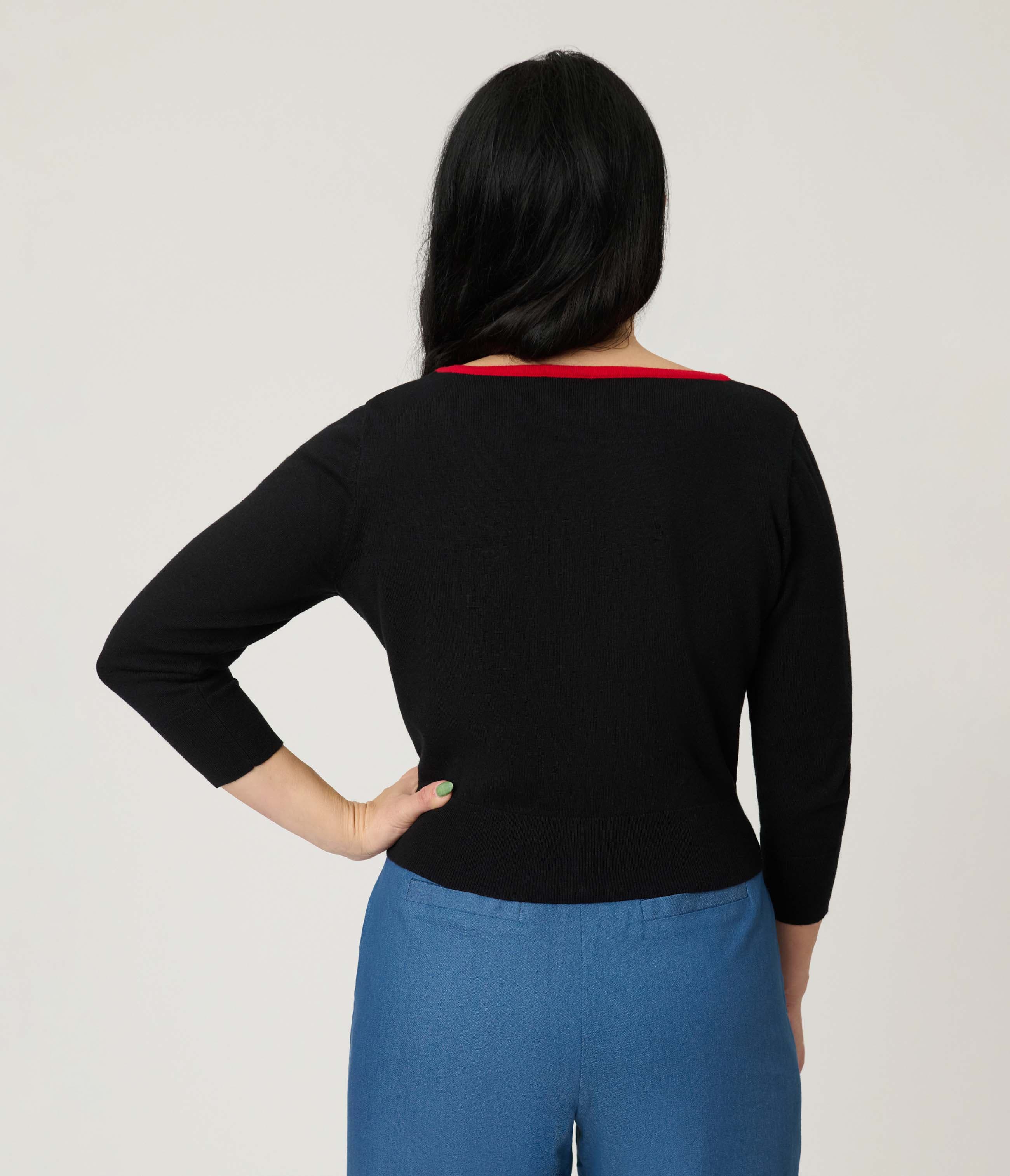 1950s Crop Knit Cardigan - image 2