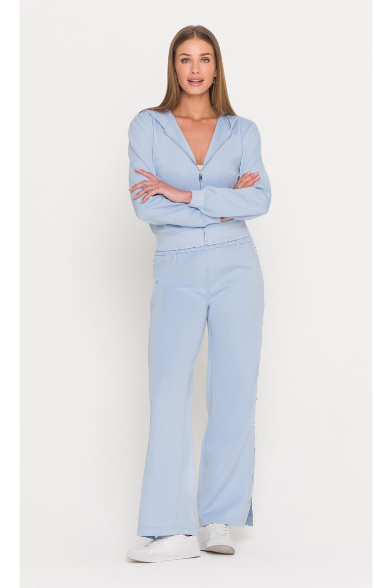 Zira Scuba Hoodie, Alternate, color, Light Blue