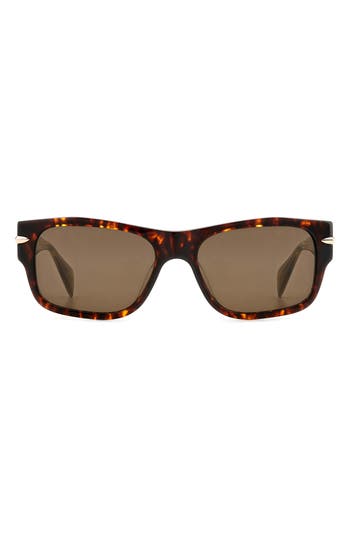 Rag & Bone 55mm Square Sunglasses In Brown