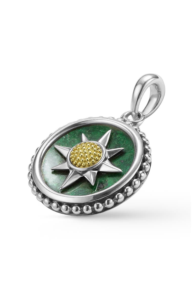 Men's Anthem Small Jade Sunburst Amulet, Alternate, color, TWO-TONE