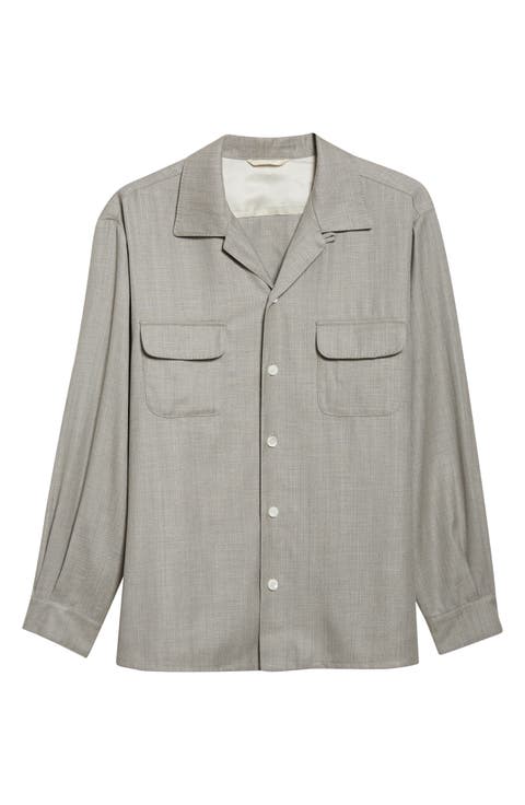 Church Wool Button-Up Shirt