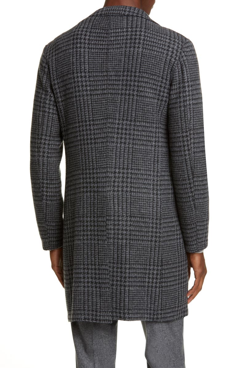 Eleventy Single Breast Oversize Plaid Coat, Alternate, color, 