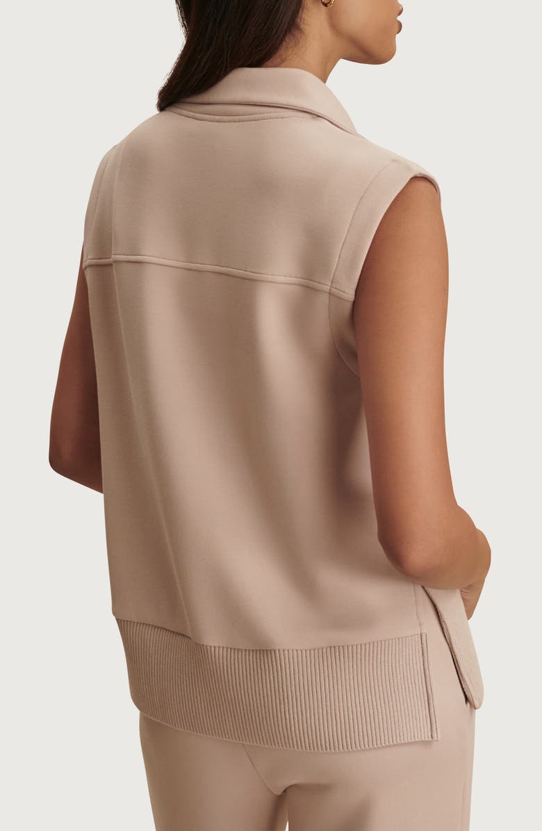 Varley Conall Half Button Sleeveless Top, Alternate, color, Mushroom