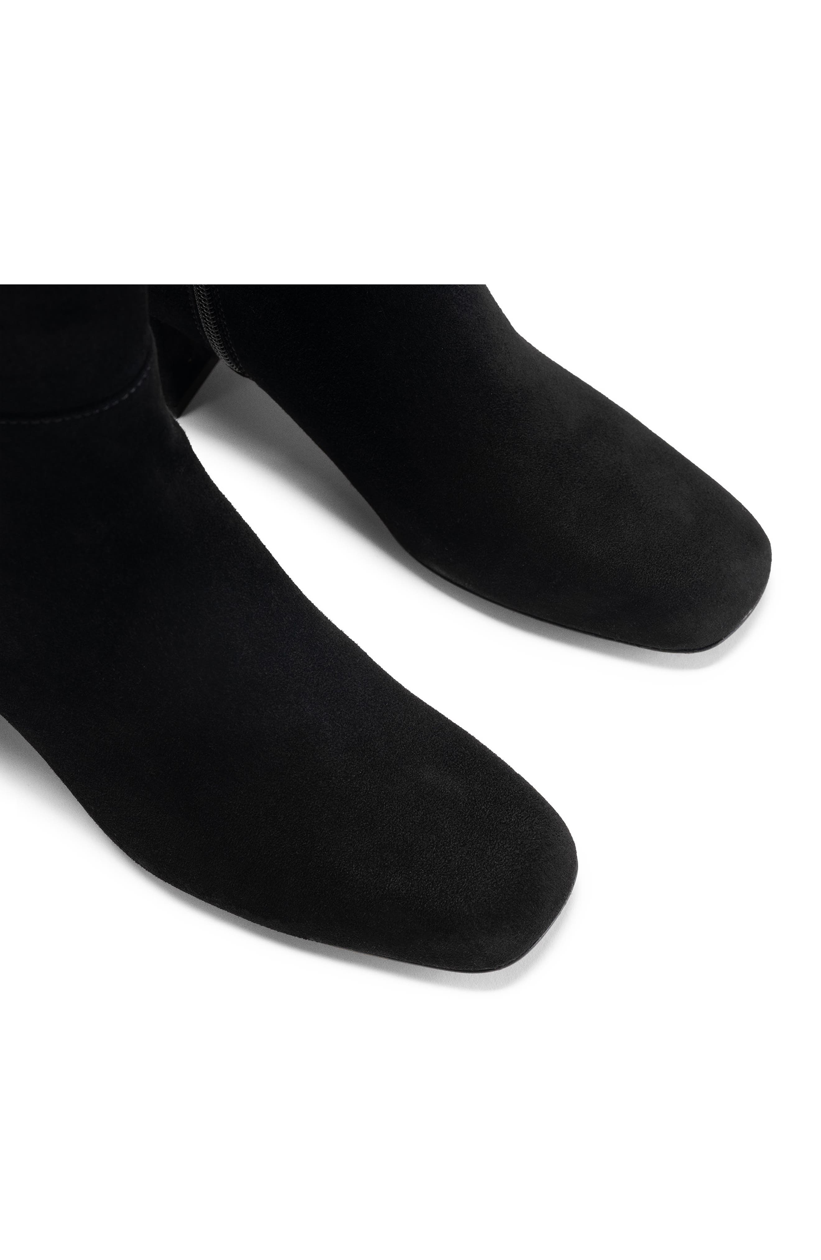 Magnanni Elayne Knee High Rider Boot, Alternate, color, Black Suede