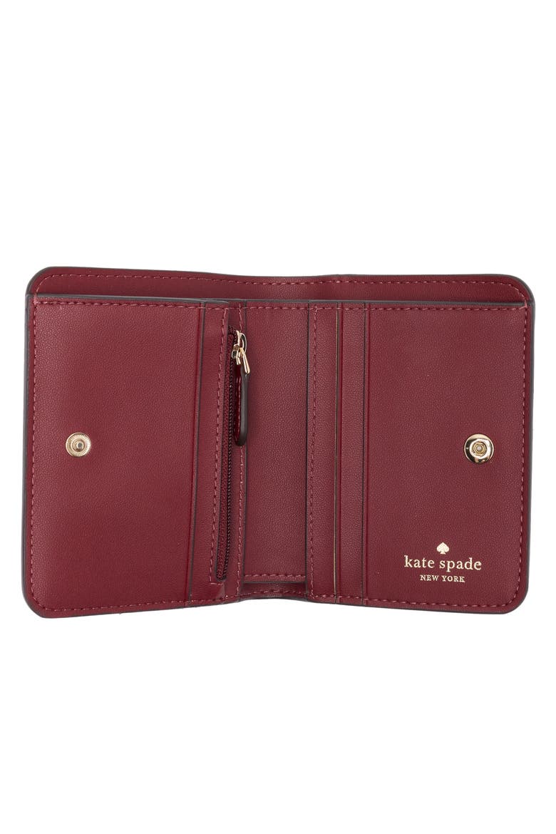lena small bifold wallet, Alternate, color, CHERRY JUICE