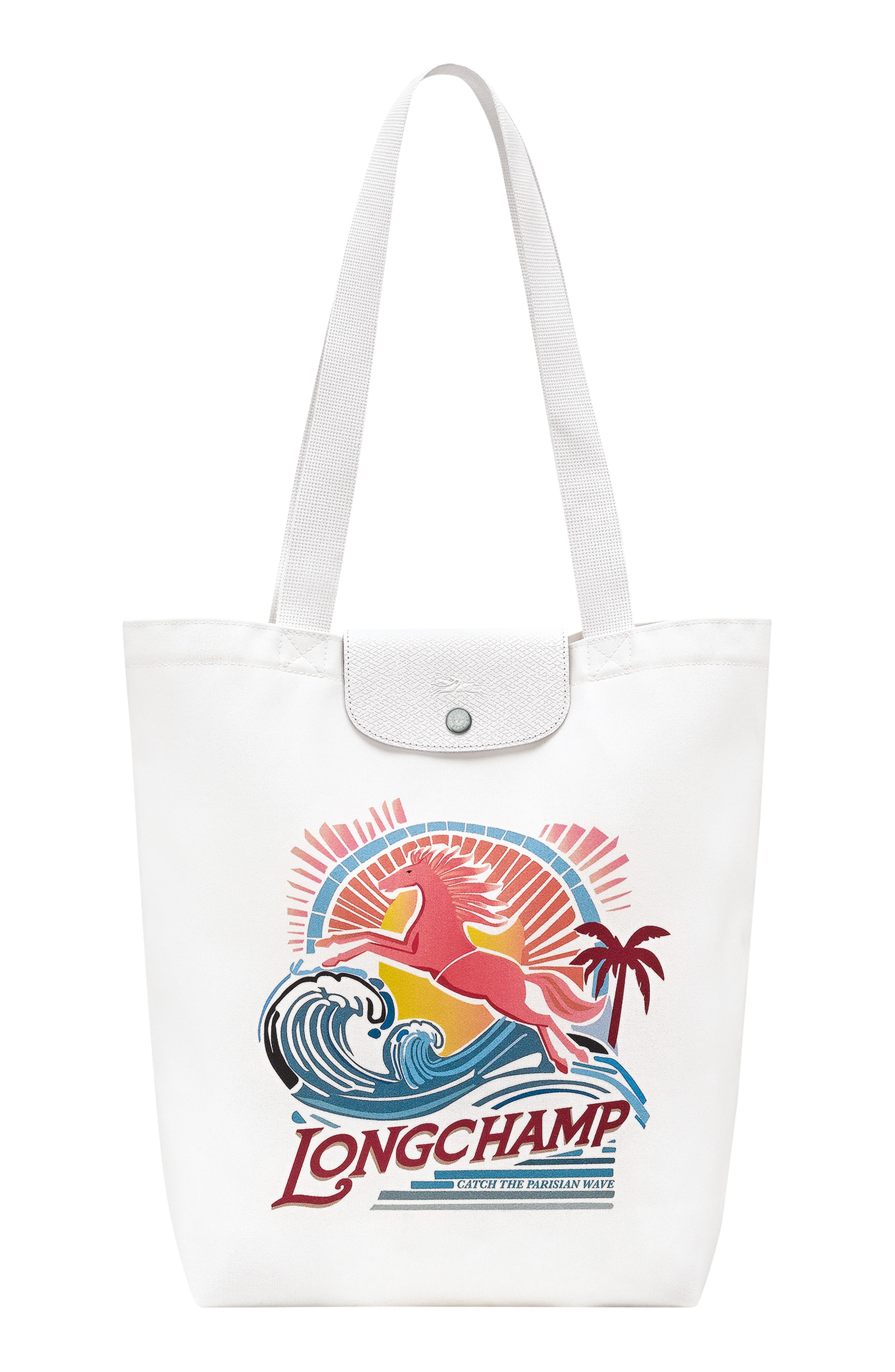 Longchamp Le Pliage Surf Tote, Main, color, Rainbow