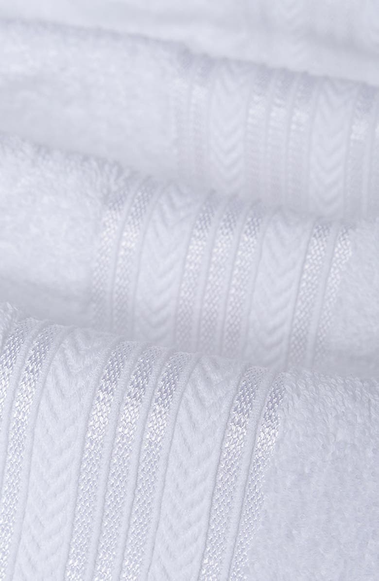 Luxury Home Cotton 6-Piece Towel Set, Alternate, color, White