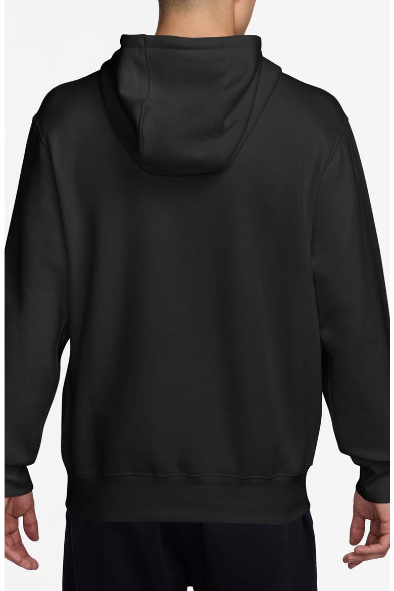 Sportswear Club Fleece Hoodie, Alternate, color, BLACK/ WHITE