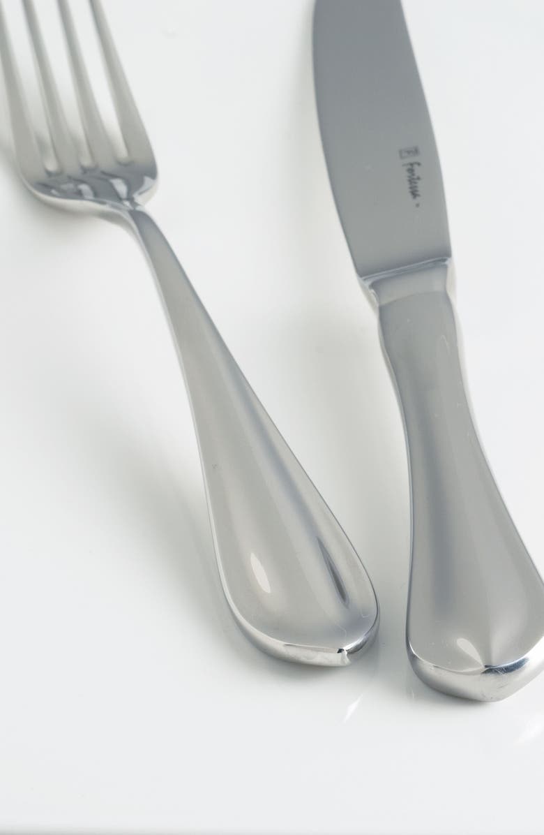 Fortessa Forge 20-Piece Place Setting, Alternate, color, Silver