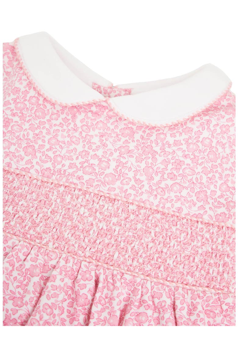 Floral Smocked Cotton Dress, Alternate, color, PINK