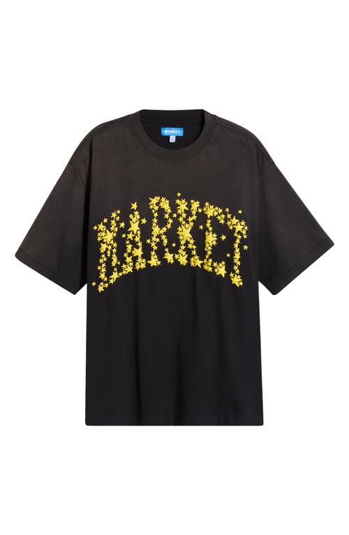 Market Galaxy Arc Cotton Graphic T-shirt In Black