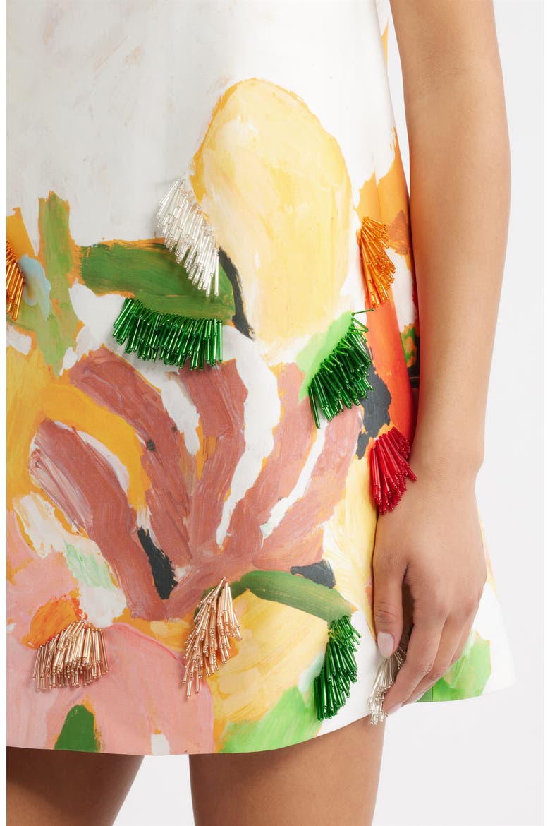 Java Floral Print Minidress, Alternate, color, MIXED FLORAL
