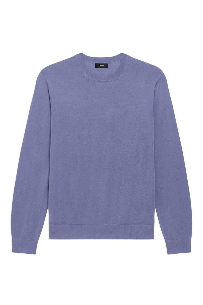 Regal Wool Crewneck Sweater, Alternate, color, DUSK BLUE - 2TU