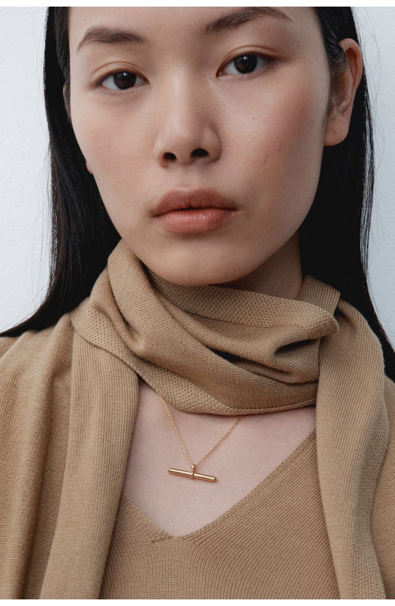 Otiumberg 14kt Gold Vermeil Vestige Toggle Necklace, Alternate, color, Yellow Toned Gold