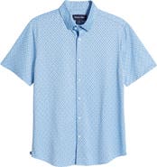 Mizzen+Main Halyard Trim Fit Short Sleeve Button-Up Shirt