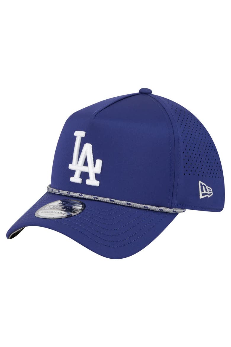 Men's New Era  Royal Los Angeles Dodgers 39THIRTY A-Frame Perforated Flex Hat, Main, color, Royal