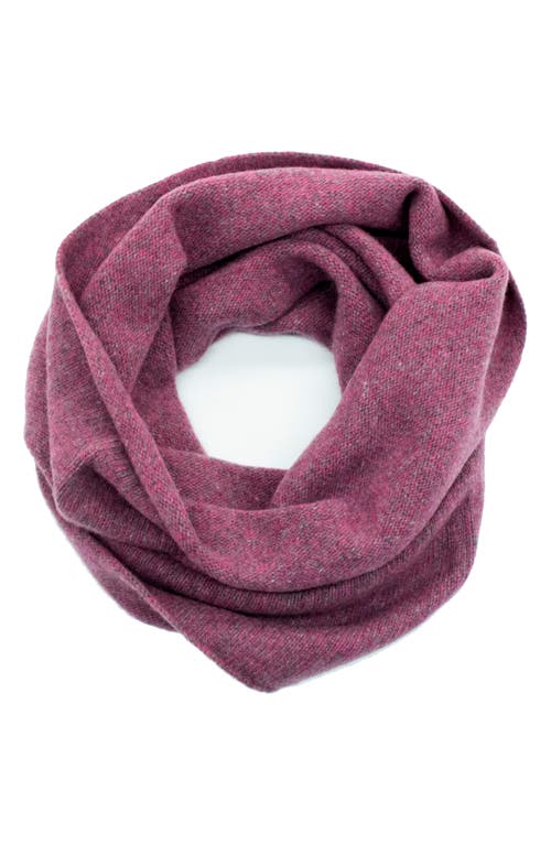 Portolano Cashmere Tweed Infinity Scarf In Pink