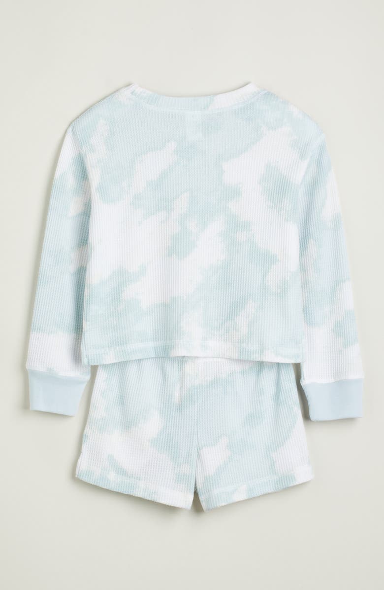 Nordstrom Kids' Two-Piece Waffle Knit Short Pajamas, Alternate, color,
