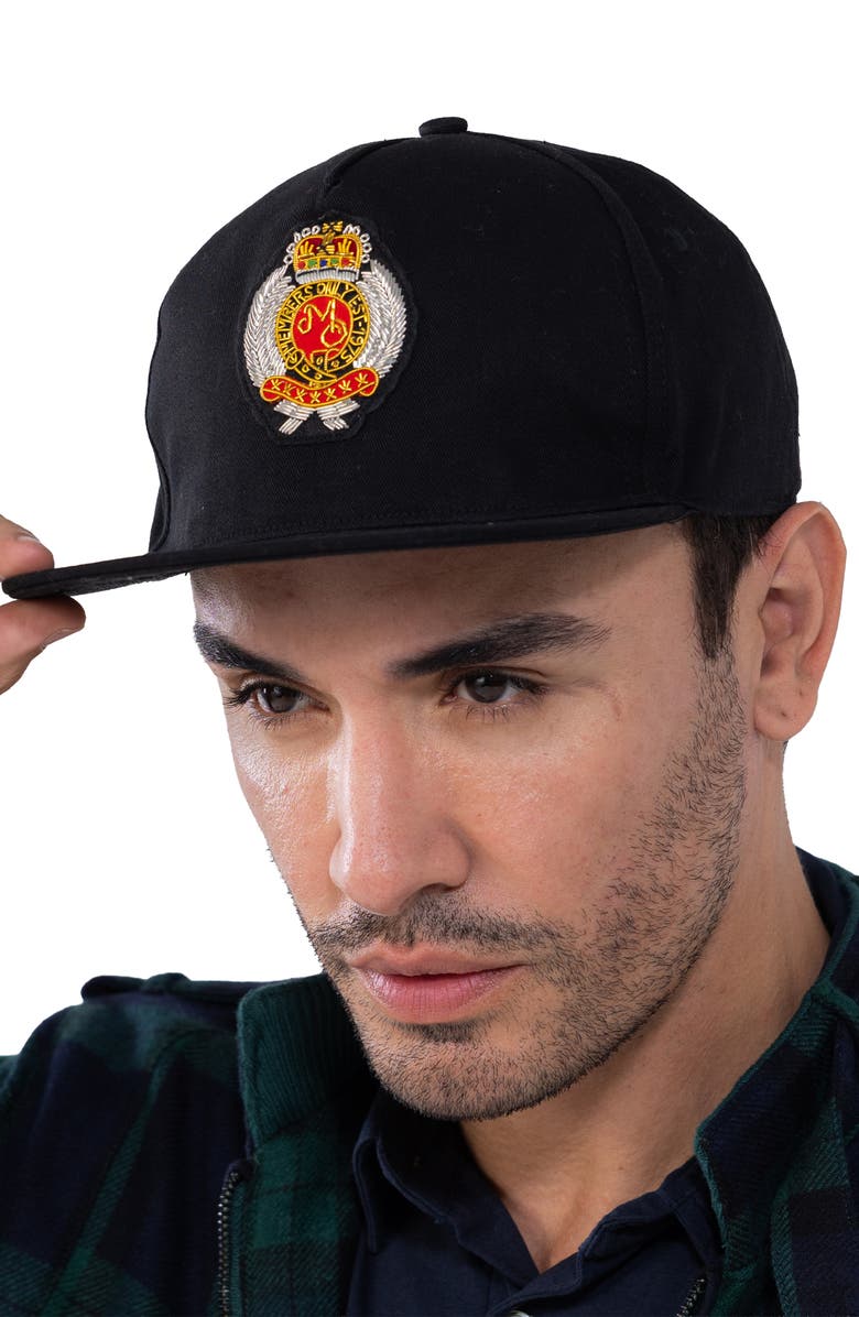 Members Only Twill Baseball Cap - Members Only Crest, Alternate, color, Black