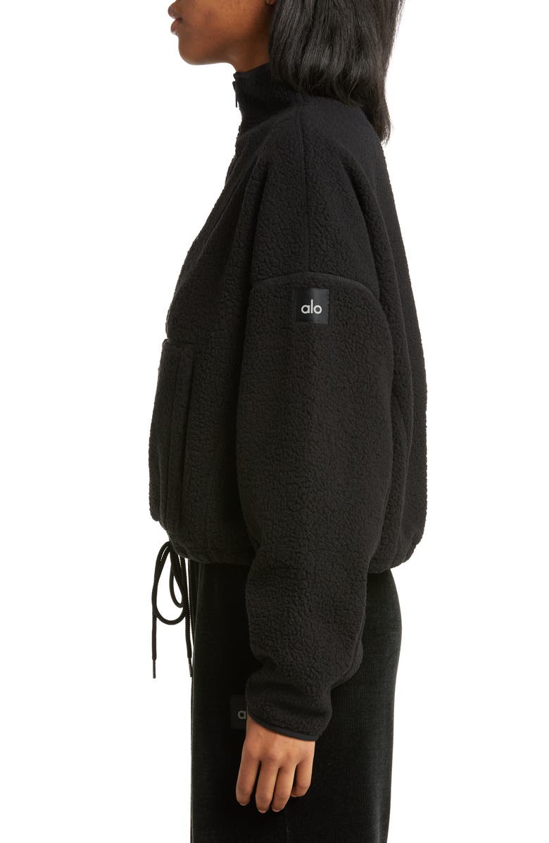Alo Elysian High Pile Fleece Half Zip Pullover, Alternate, color,