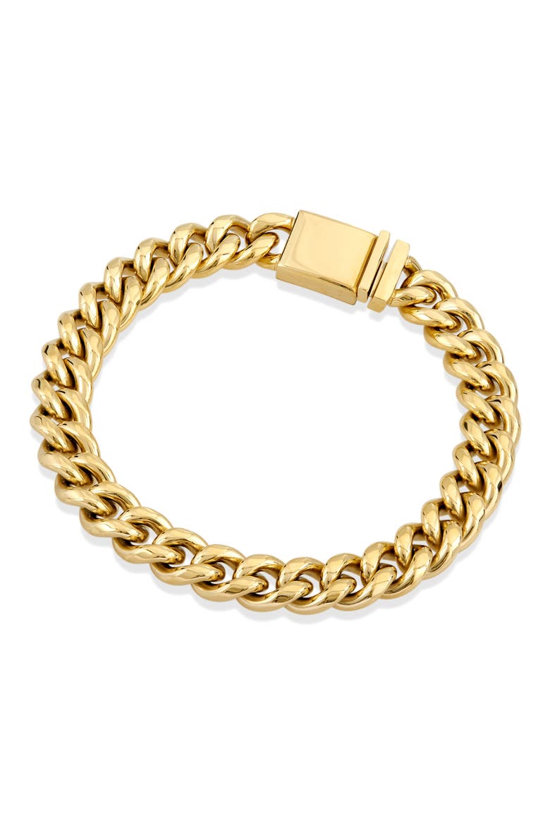 Curb Link Bracelet, Main, color, YELLOW GOLD PLATE