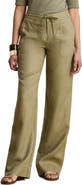 Lauren Ralph Lauren Linen Wide Leg Pants