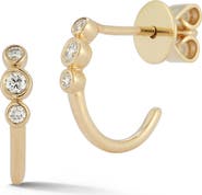 Dana Rebecca Designs Lulu Jack Diamond Huggie Hoop Earrings
