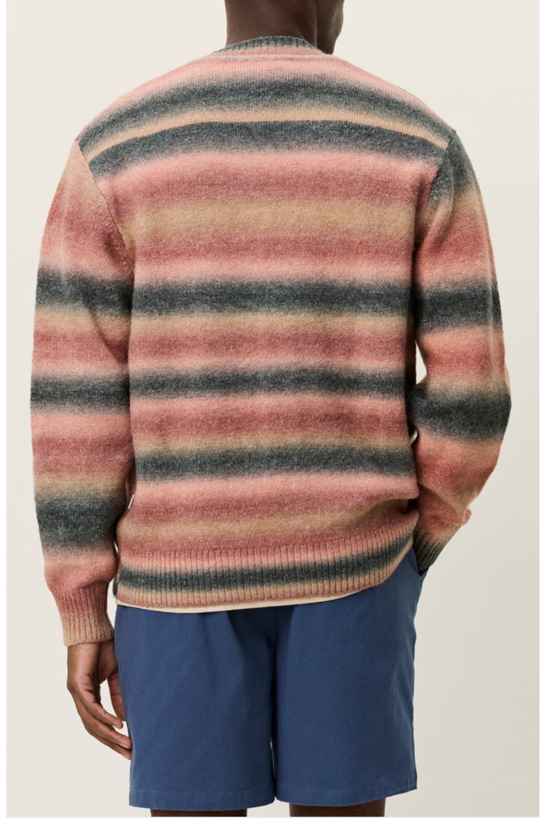Boston Ombré Stripe Cardigan, Alternate, color, SEA MOSS GREEN