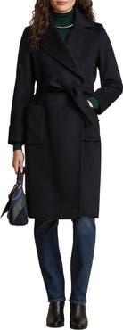 Lauren Ralph Lauren Wool Blend Wrap Coat
