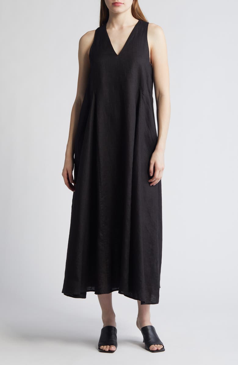 COS Sleeveless Linen Dress, Main, color, 
