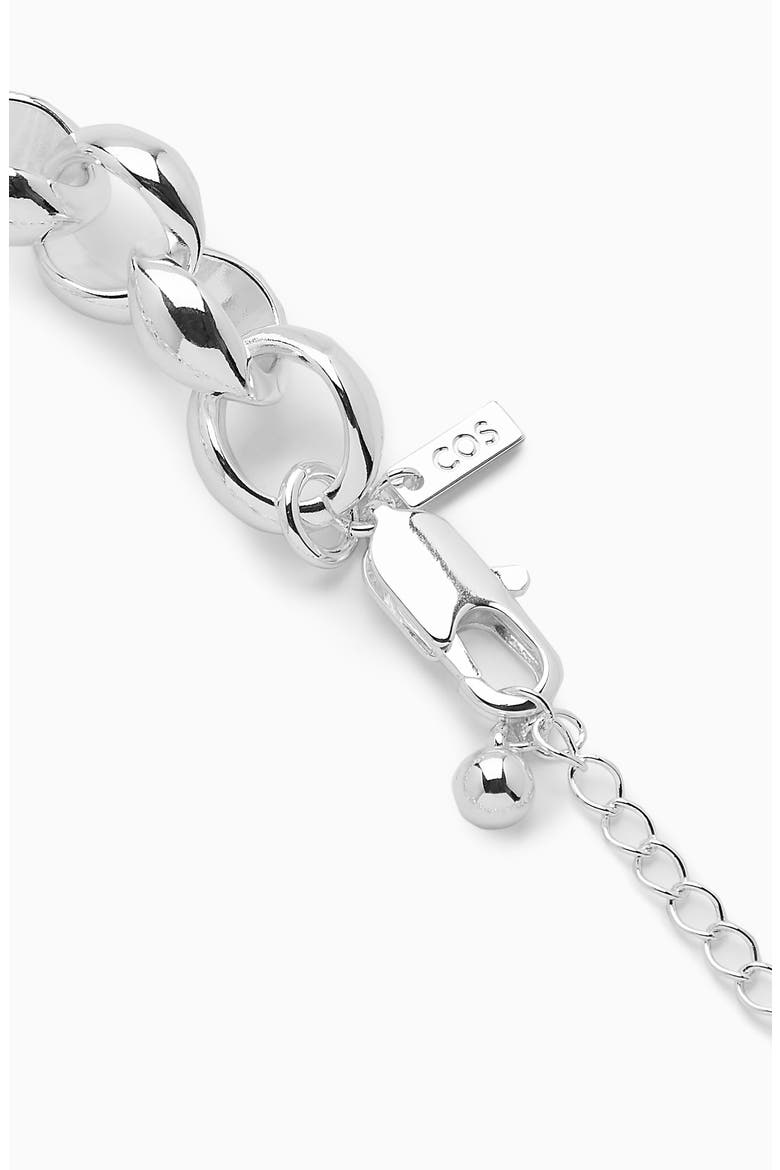 Chunky Chain Necklace, Alternate, color, METAL LIGHT