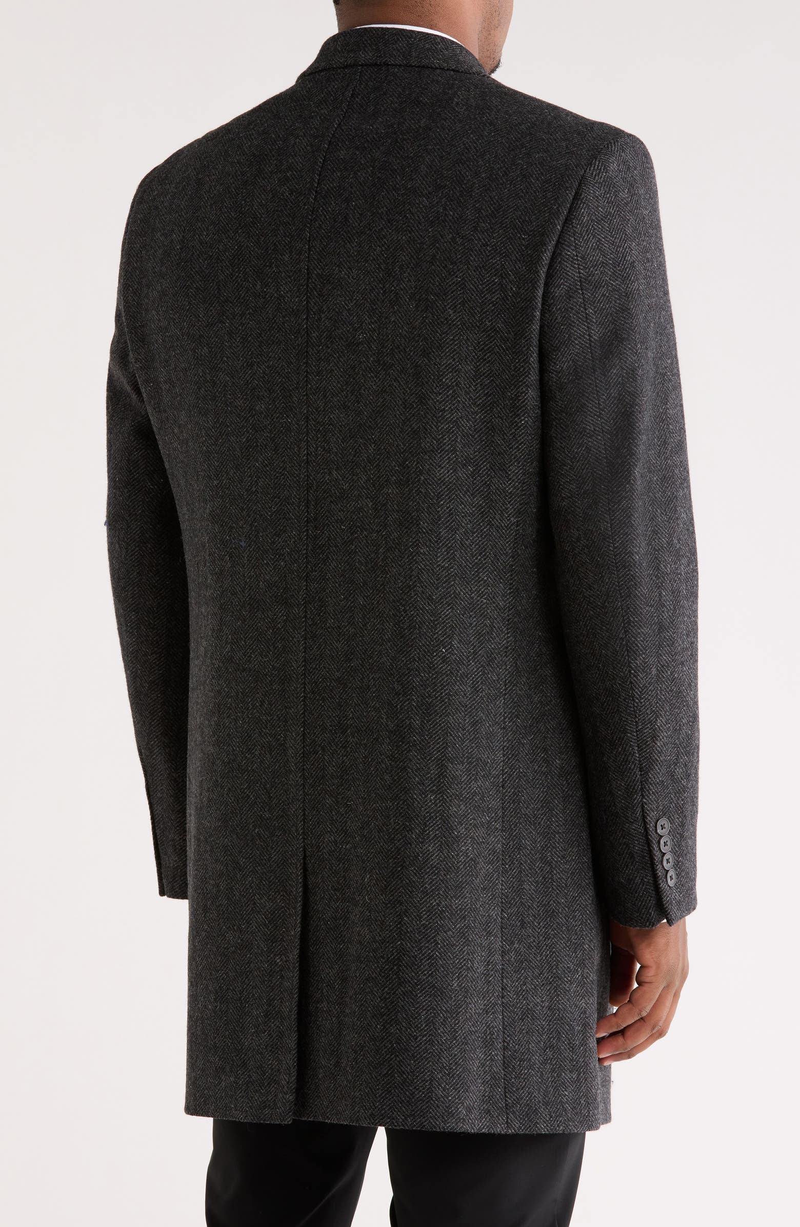 NORDSTROM RACK Herringbone Topcoat | Nordstromrack