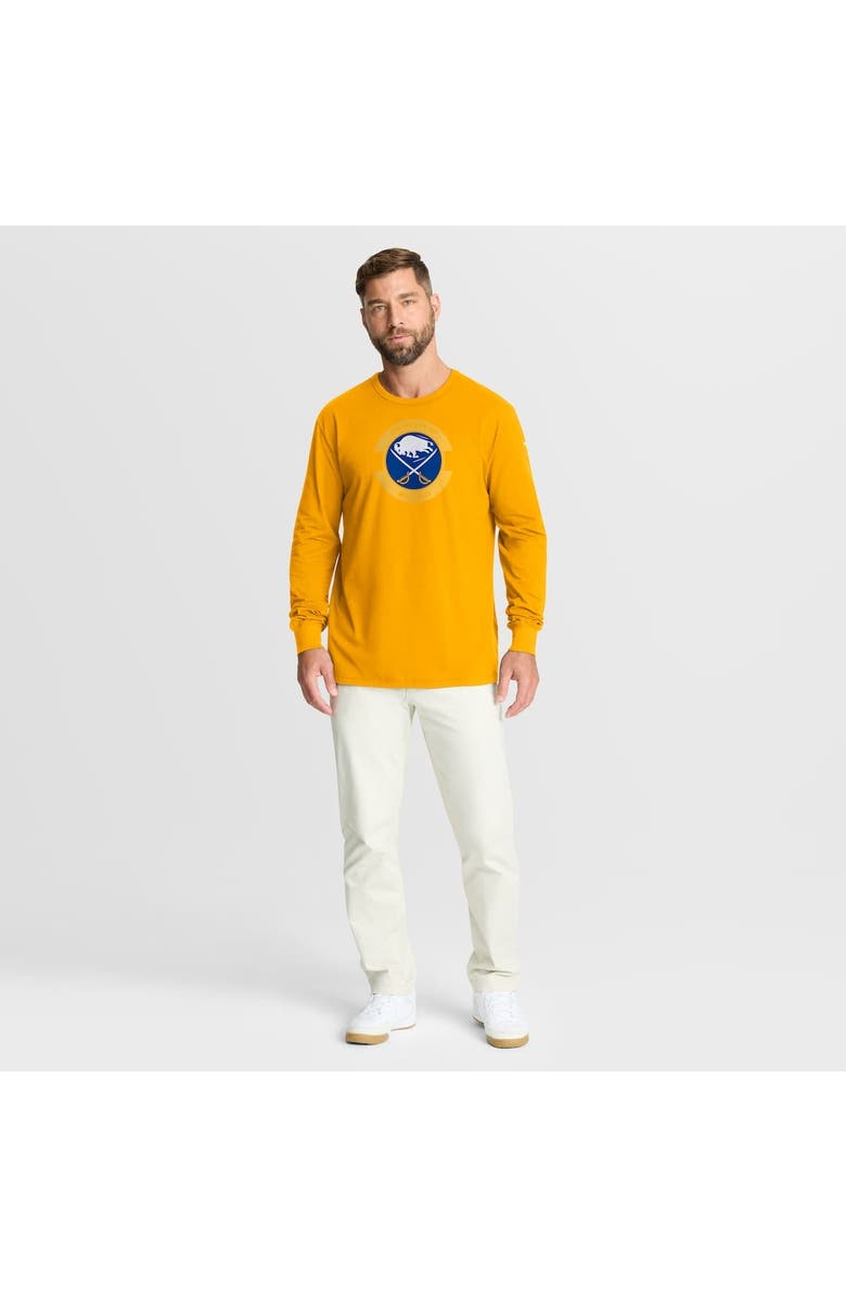 FANATICS Men's Fanatics Gold Buffalo Sabres Authentic Pro Property Of Practice Long Sleeve T-Shirt, Alternate, color, Gold