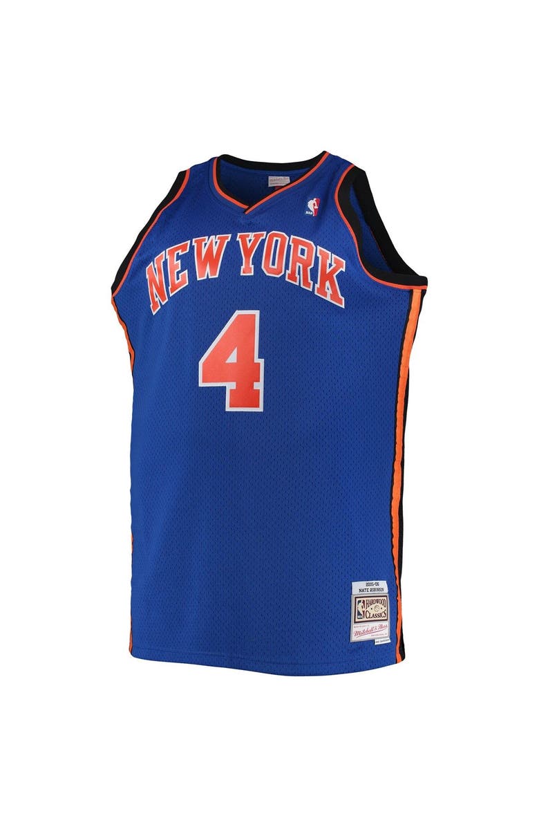 Mitchell & Ness Men's Mitchell & Ness Nate Robinson Blue New York Knicks 2005/06 Big & Tall Hardwood Classics Swingman Jersey, Alternate, color, 