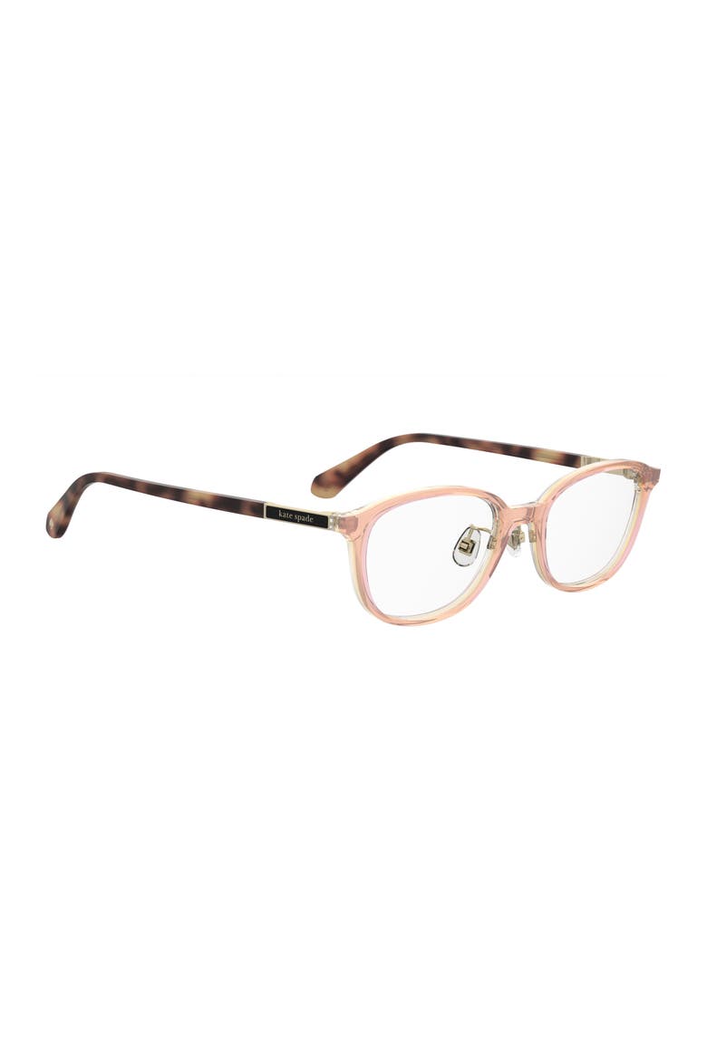 aisha 51mm oval optical glasses, Alternate, color, BROWN